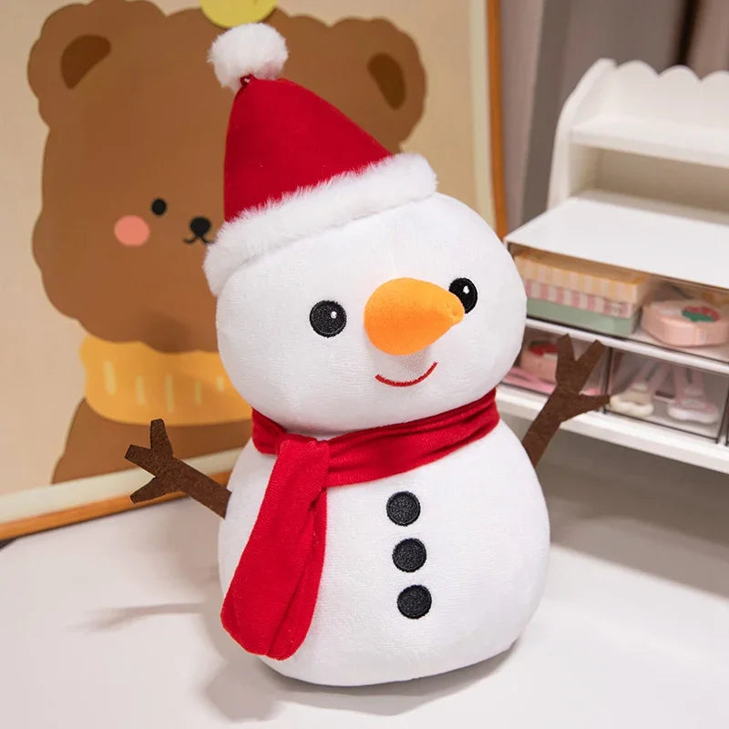 Charming Christmas Plush Toy Collection: Santa Claus, Christmas Tree, Gingerbread Man, Reindeer, Snowman, and Grandma Doll Gifts