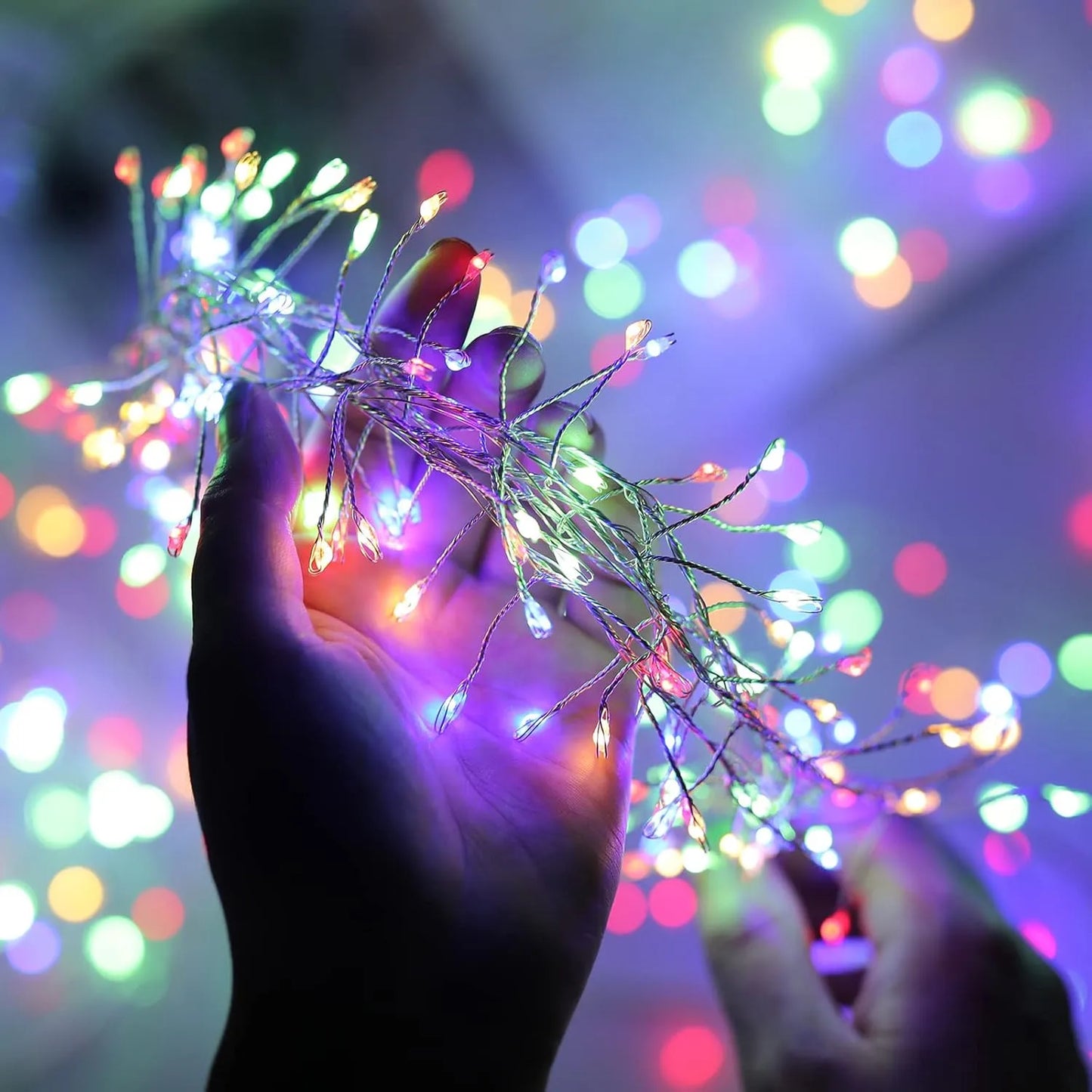 USB-Powered LED Firecracker String Lights with Remote Control for Wedding, Party, Garden, and Christmas Decor - Available in 3M, 6M, and 9M Lengths