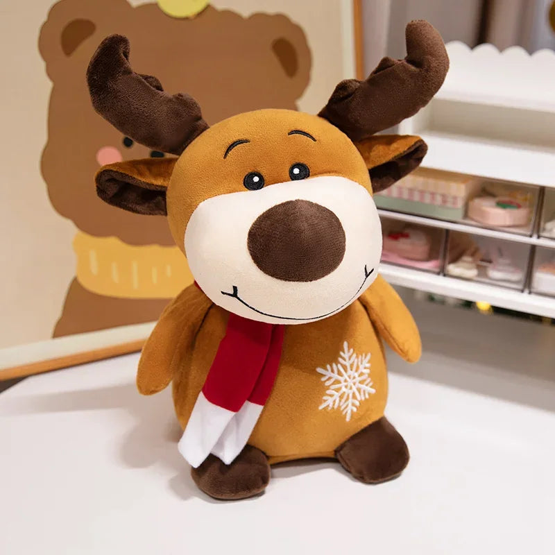 Charming Christmas Plush Toy Collection: Santa Claus, Christmas Tree, Gingerbread Man, Reindeer, Snowman, and Grandma Doll Gifts